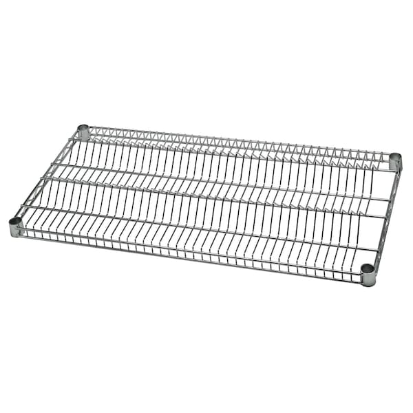 One 18"WX36"L 40 Reel Wire Shelf, Chrome